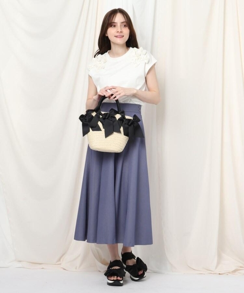 couture brooch（クチュールブローチ）の「◆ビッグリボンスポサン（サンダル・レディース・ブラック/サンドベージュ・35/45）」の19枚目の写真