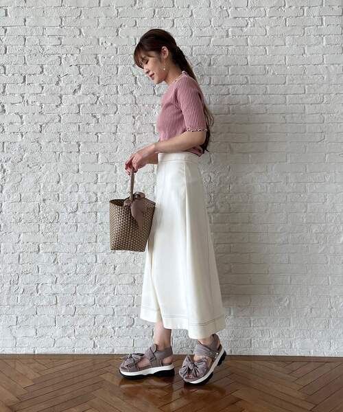 couture brooch（クチュールブローチ）の「◆ビッグリボンスポサン（サンダル・レディース・ブラック/サンドベージュ・35/45）」の22枚目の写真