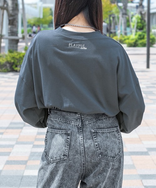 PairPair(ペアペア)の「アソートワンポイント刺繍ロンT(ユニセックス)(Tシャツ/カットソー・レディース・グリーン/ブルー系その他・FREE)」の16枚目の写真