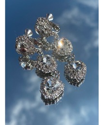 WC | 3連ビジューイヤリング(イヤリング)