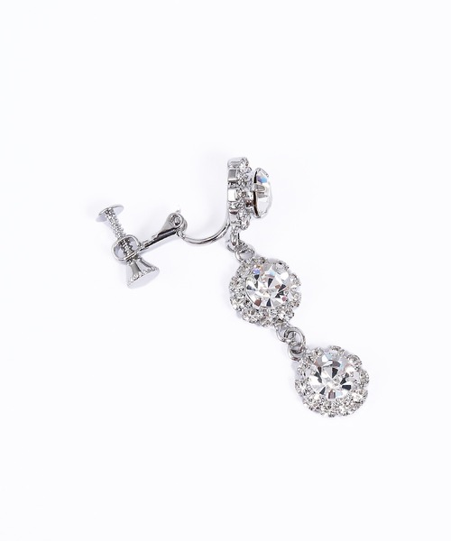 WC（ダブル シー）の「3連ビジューイヤリング（イヤリング・レディース・その他1/その他2・FREE）」の5枚目の写真