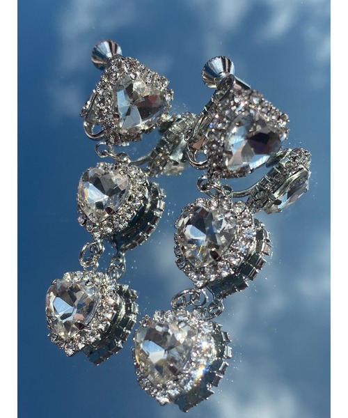 WC（ダブル シー）の「3連ビジューイヤリング（イヤリング・レディース・その他1/その他2・FREE）」の9枚目の写真