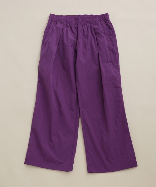 THOUSAND MILE(サウザンドマイル)の「THOUSAND MILE/別注 LIGHT SHELL WIDE PANTS(その他パンツ・メンズ・ブラック/パープル・L/S/M)」の1枚目の写真