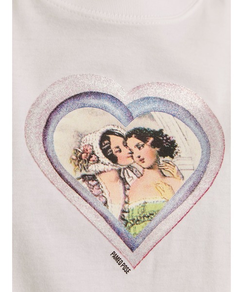 PAMEO POSE(パメオポーズ)の「My Heart Will Go On T-shirts(Tシャツ/カットソー・レディース・ホワイト/ブラック・SMALL)」の6枚目の写真