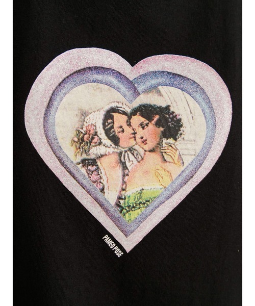 PAMEO POSE(パメオポーズ)の「My Heart Will Go On T-shirts(Tシャツ/カットソー・レディース・ホワイト/ブラック・SMALL)」の10枚目の写真