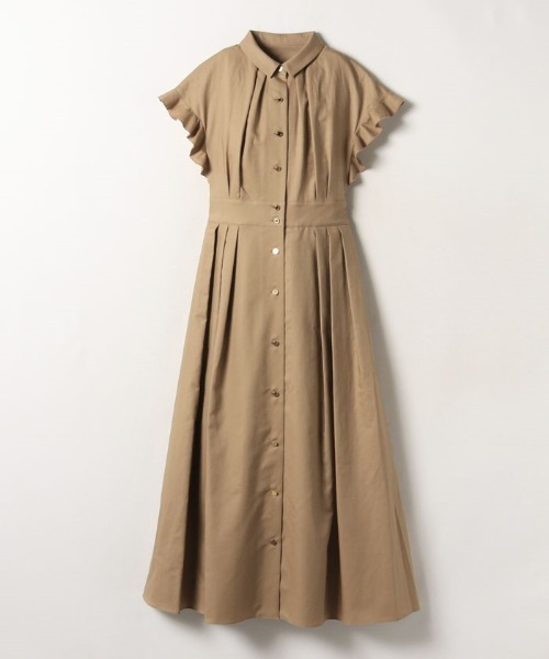 【LOULOU WILLOUGHBY】コットンダブルクロスシャツワンピース LOULOU WILLOUGHBY（ルルウィルビー）の「【LOULOU WILLOUGHBY