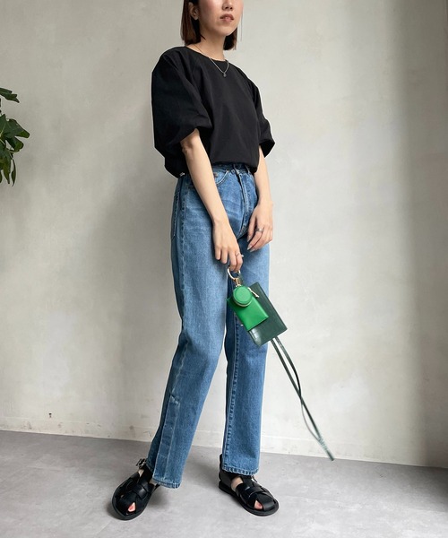 CAPRICIEUX LE'MAGE（カプリシューレマージュ）の「裾ドロストバルーンブラウス（シャツ/ブラウス・レディース・ホワイト/ブラック/オレンジ・FREE）」の10枚目の写真