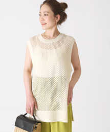 B.C STOCK | スカシニットベスト(ニット/セーター)