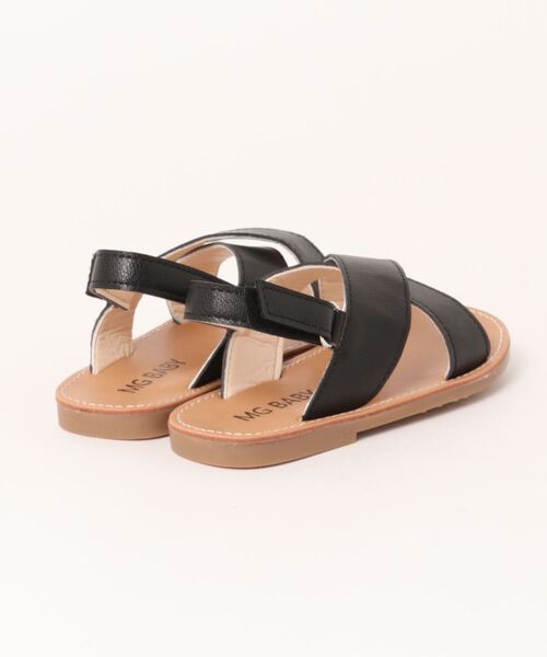 Lycee mine（リセマイン）の「クロスサンダル（サンダル・キッズ・ブラック/ライトホワイト/キャメル・16cm/17cm/18cm/19cm）」の5枚目の写真