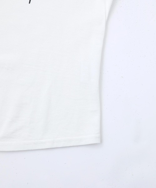 X-girl（エックスガール）の「COMPACT BASEBALL TEE/コンパクト チビT/ベースボールTシャツ（Tシャツ/カットソー・レディース・ホワイト/ベージュ/アッシュ・M/S）」の18枚目の写真