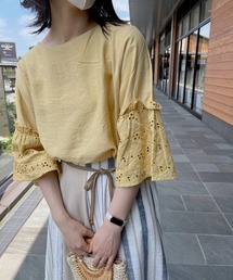 Chez toi | カットワークレースフレアスリーブブラウス(シャツ/ブラウス)