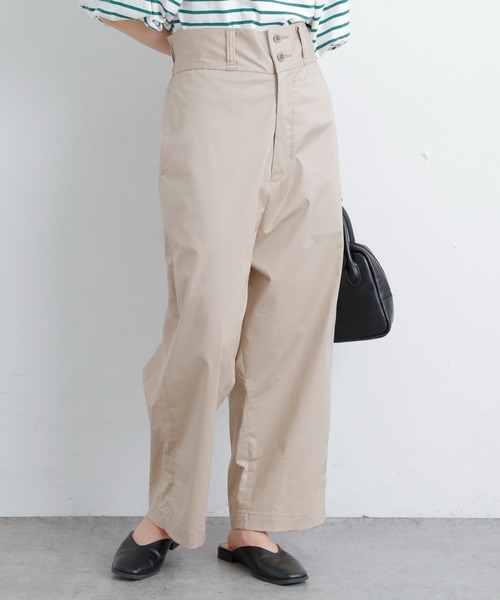 PUAL CE CIN(ピュアルセシン)の「【Du noir】JAPAN MADE サルエルパンツ(その他パンツ・レディース・ベージュ/ネイビー・FREE)」の3枚目の写真