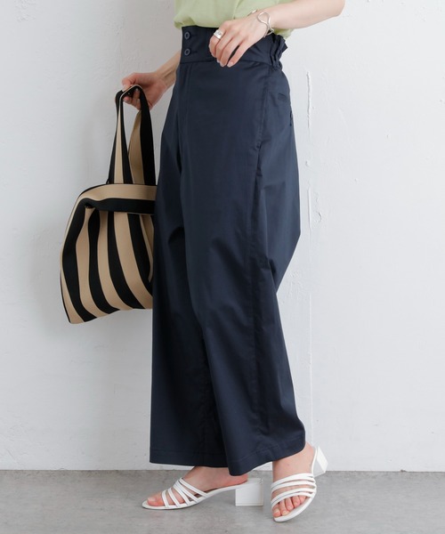 PUAL CE CIN(ピュアルセシン)の「【Du noir】JAPAN MADE サルエルパンツ(その他パンツ・レディース・ベージュ/ネイビー・FREE)」の8枚目の写真