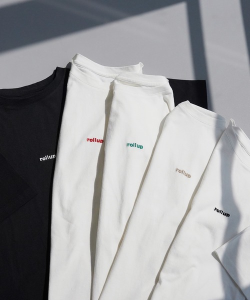 IAMUSE(アイアミューズ)の「【IAMUSE】ワンポイント刺繍ロゴTシャツ S0403(Tシャツ/カットソー・レディース・ホワイト/ブラック/ホワイト×レッド/ホワイト×グリーン/ホワイト×ブラウン・FREE)」の4枚目の写真