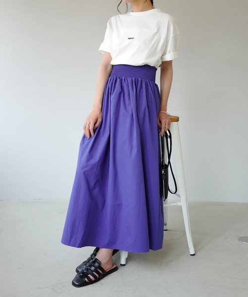 IAMUSE(アイアミューズ)の「【IAMUSE】ワンポイント刺繍ロゴTシャツ S0403(Tシャツ/カットソー・レディース・ホワイト/ブラック/ホワイト×レッド/ホワイト×グリーン/ホワイト×ブラウン・FREE)」の9枚目の写真