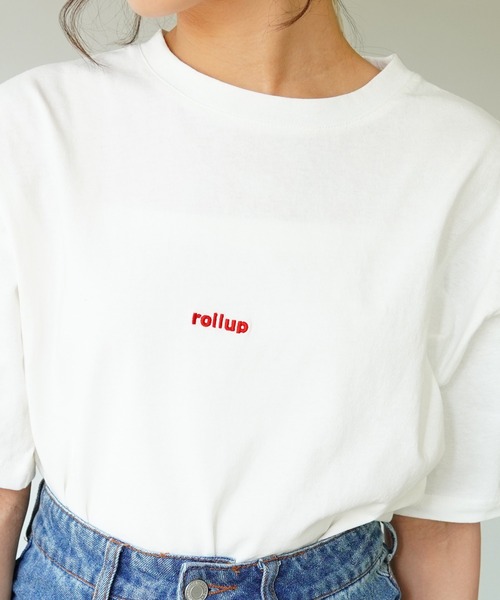 IAMUSE(アイアミューズ)の「【IAMUSE】ワンポイント刺繍ロゴTシャツ S0403(Tシャツ/カットソー・レディース・ホワイト/ブラック/ホワイト×レッド/ホワイト×グリーン/ホワイト×ブラウン・FREE)」の20枚目の写真