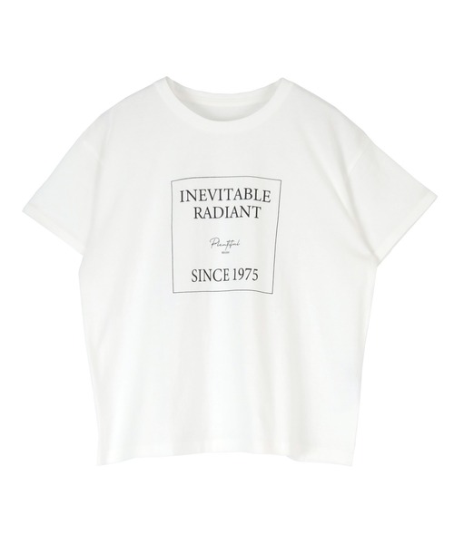 titivate(ティティベイト)の「デザインロゴプリントTシャツ(Tシャツ/カットソー・レディース・ブラック/オフホワイト/ライトグリーン・FREE)」の4枚目の写真