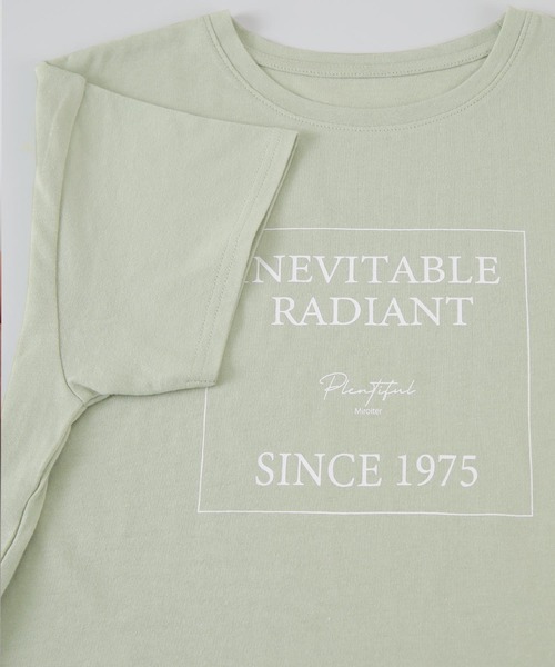 titivate(ティティベイト)の「デザインロゴプリントTシャツ(Tシャツ/カットソー・レディース・ブラック/オフホワイト/ライトグリーン・FREE)」の18枚目の写真
