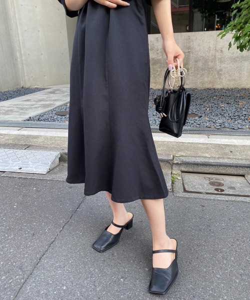 one after another NICE CLAUP（ワンアフターアナザーナイスクラップ）の「襟取り外し可能　クラシカルレディワンピース（ワンピース・レディース・ブラック/ブラック系その他/サックスブルー系・FREE）」の8枚目の写真