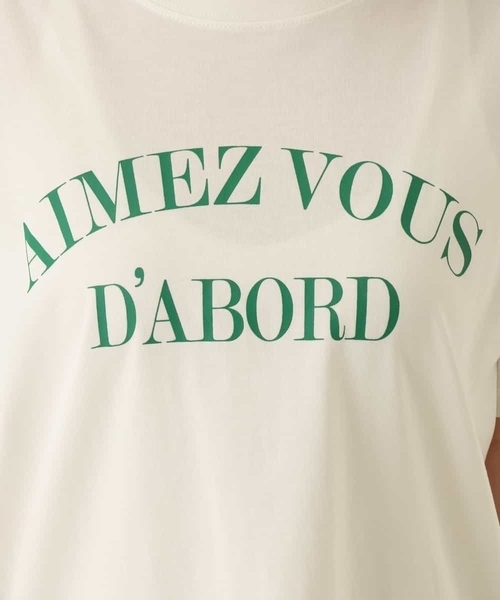 a.v.v(アーヴェヴェ)の「ラウンドヘムロゴTシャツ(Tシャツ/カットソー・レディース・ホワイト/ブラック・34/36/38/40/42)」の22枚目の写真