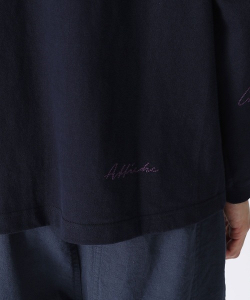 niko and...（ニコアンド）の「[niko and ...JEANS 2022AW]総刺繍ロングTシャツ（Tシャツ/カットソー・メンズ・オフホワイト/オレンジ/インディゴブルー・MEDIUM/LARGE）」の14枚目の写真