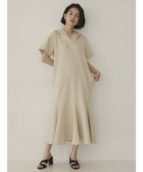 COTORICA（コトリカ）の「ショートスリーブマーメイドフードワンピース（ワンピース・レディース・ブラック/ネイビー/アイボリー・SMALL/MEDIUM）」の8枚目の写真