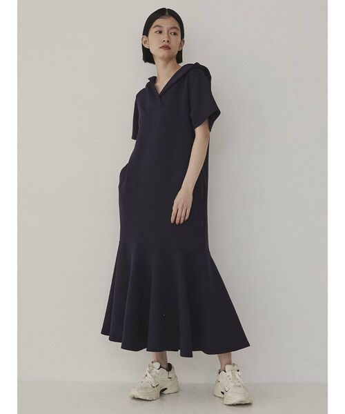 COTORICA（コトリカ）の「ショートスリーブマーメイドフードワンピース（ワンピース・レディース・ブラック/ネイビー/アイボリー・SMALL/MEDIUM）」の18枚目の写真