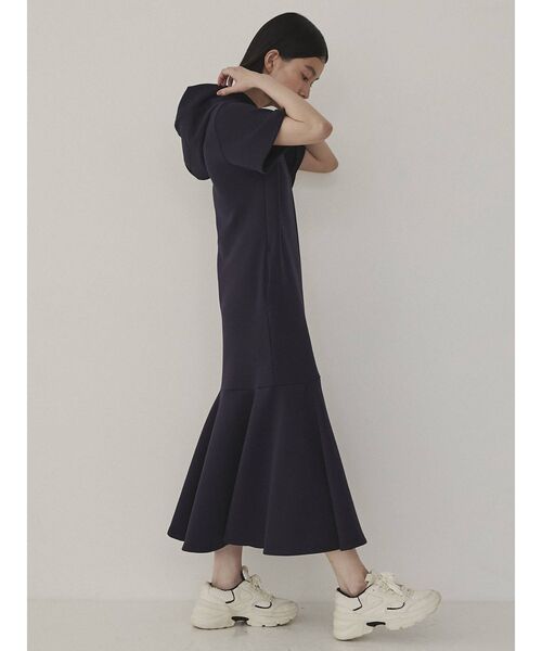 COTORICA（コトリカ）の「ショートスリーブマーメイドフードワンピース（ワンピース・レディース・ブラック/ネイビー/アイボリー・SMALL/MEDIUM）」の16枚目の写真