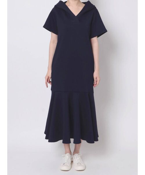 COTORICA（コトリカ）の「ショートスリーブマーメイドフードワンピース（ワンピース・レディース・ブラック/ネイビー/アイボリー・SMALL/MEDIUM）」の19枚目の写真