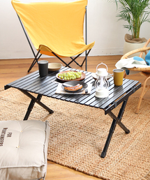 journal standard Furniture （ジャーナルスタンダードファニチャー）の「【POLeR/ポーラー×Vulture】 AJUSTABLE ROLLTOP WOOD TABLE ウッドテーブル（アウトドアグッズ）」