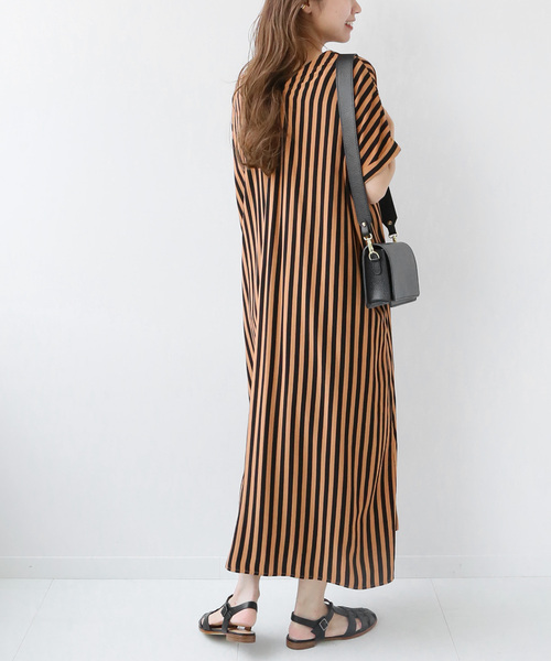 JOURNAL STANDARD relume ロンドンストライプカフタンワンピ JOURNAL STANDARD relume（ジャーナルスタンダード レリューム
