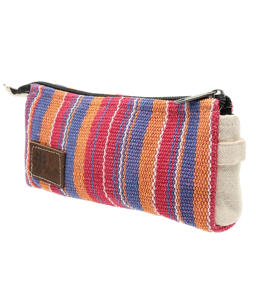 チャイハネ（チャイハネ）の「【チャイハネ】ネパール手織りコットンペンケース 横長ポーチ（ポーチ・レディース・イエロー系その他/ホワイト×ブルー/パープル/ホワイト/ブルー/ラベンダー/ブルー系その他/グリーン/レッド/ダークブルー/グリーン系その他・FREE）」の9枚目の写真