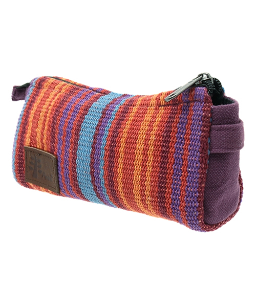 チャイハネ（チャイハネ）の「【チャイハネ】ネパール手織りコットンペンケース 横長ポーチ（ポーチ・レディース・イエロー系その他/ホワイト×ブルー/パープル/ホワイト/ブルー/ラベンダー/ブルー系その他/グリーン/レッド/ダークブルー/グリーン系その他・FREE）」の8枚目の写真