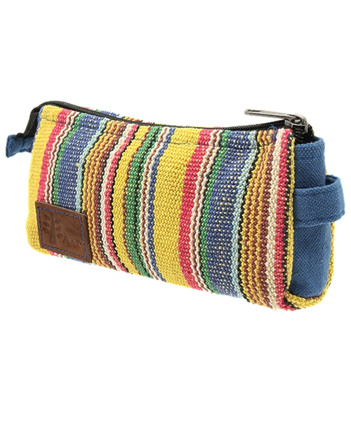 チャイハネ（チャイハネ）の「【チャイハネ】ネパール手織りコットンペンケース 横長ポーチ（ポーチ・レディース・イエロー系その他/ホワイト×ブルー/パープル/ホワイト/ブルー/ラベンダー/ブルー系その他/グリーン/レッド/ダークブルー/グリーン系その他・FREE）」の10枚目の写真