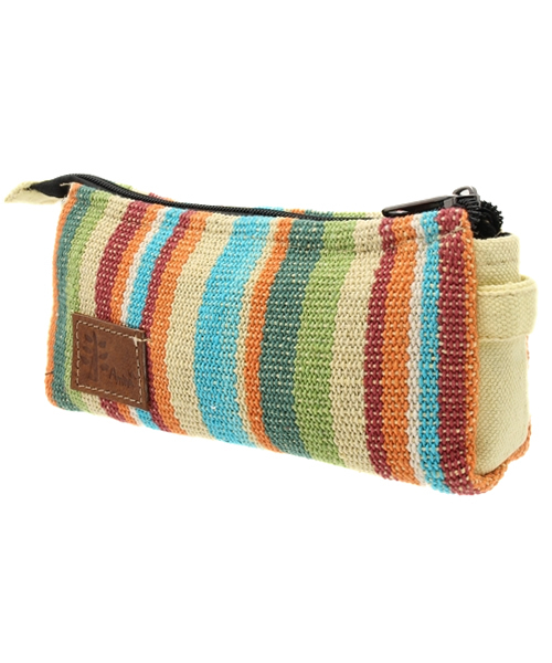 チャイハネ（チャイハネ）の「【チャイハネ】ネパール手織りコットンペンケース 横長ポーチ（ポーチ・レディース・イエロー系その他/ホワイト×ブルー/パープル/ホワイト/ブルー/ラベンダー/ブルー系その他/グリーン/レッド/ダークブルー/グリーン系その他・FREE）」の12枚目の写真