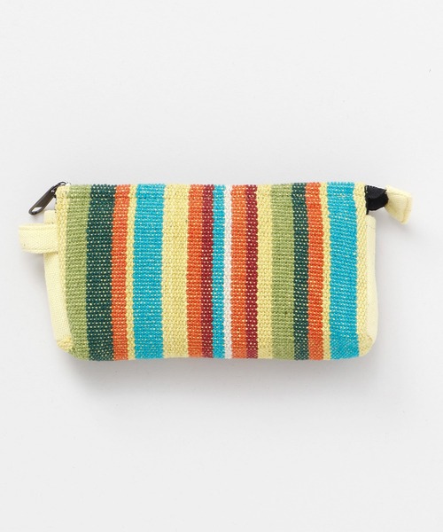 チャイハネ（チャイハネ）の「【チャイハネ】ネパール手織りコットンペンケース 横長ポーチ（ポーチ・レディース・イエロー系その他/ホワイト×ブルー/パープル/ホワイト/ブルー/ラベンダー/ブルー系その他/グリーン/レッド/ダークブルー/グリーン系その他・FREE）」の13枚目の写真