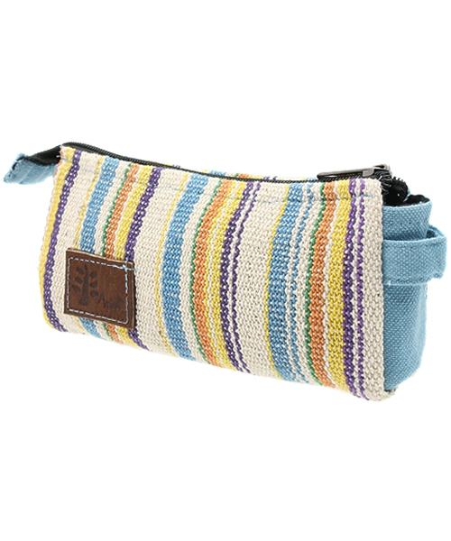 チャイハネ（チャイハネ）の「【チャイハネ】ネパール手織りコットンペンケース 横長ポーチ（ポーチ・レディース・イエロー系その他/ホワイト×ブルー/パープル/ホワイト/ブルー/ラベンダー/ブルー系その他/グリーン/レッド/ダークブルー/グリーン系その他・FREE）」の16枚目の写真