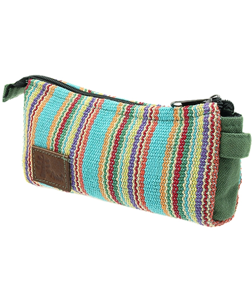 チャイハネ（チャイハネ）の「【チャイハネ】ネパール手織りコットンペンケース 横長ポーチ（ポーチ・レディース・イエロー系その他/ホワイト×ブルー/パープル/ホワイト/ブルー/ラベンダー/ブルー系その他/グリーン/レッド/ダークブルー/グリーン系その他・FREE）」の17枚目の写真