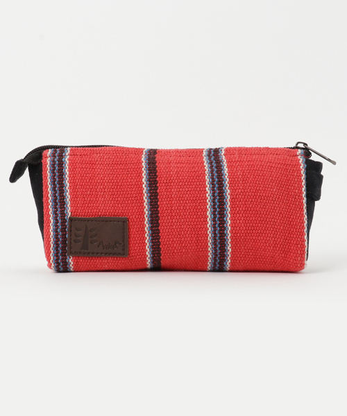 チャイハネ（チャイハネ）の「【チャイハネ】ネパール手織りコットンペンケース 横長ポーチ（ポーチ・レディース・イエロー系その他/ホワイト×ブルー/パープル/ホワイト/ブルー/ラベンダー/ブルー系その他/グリーン/レッド/ダークブルー/グリーン系その他・FREE）」の18枚目の写真