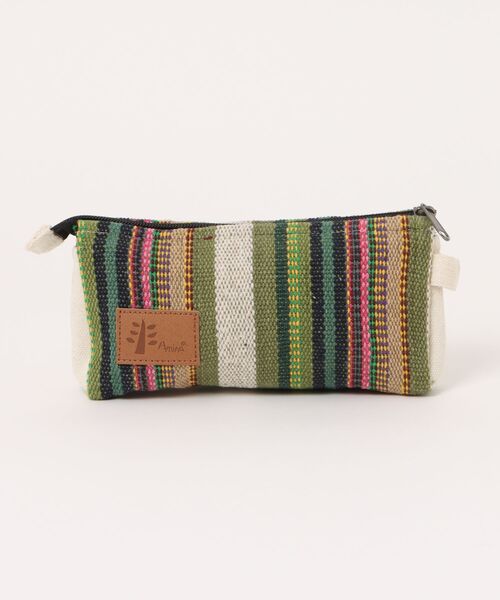 チャイハネ（チャイハネ）の「【チャイハネ】ネパール手織りコットンペンケース 横長ポーチ（ポーチ・レディース・イエロー系その他/ホワイト×ブルー/パープル/ホワイト/ブルー/ラベンダー/ブルー系その他/グリーン/レッド/ダークブルー/グリーン系その他・FREE）」の22枚目の写真