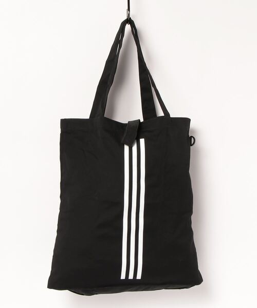 adidas（アディダス）の「キャンバスバッグ / アディダス adidas（トートバッグ・メンズ・ブラック/オフホワイト・FREE）」の8枚目の写真