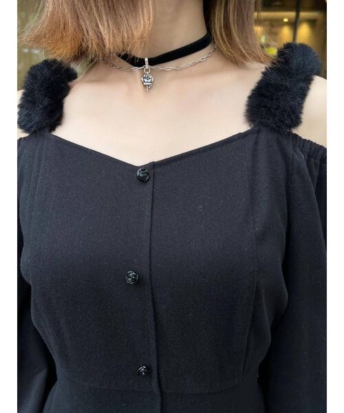 EATME(イートミー)の「チェーンコンビベロアチョーカー(チョーカー・レディース・ブラック・FREE)」の9枚目の写真