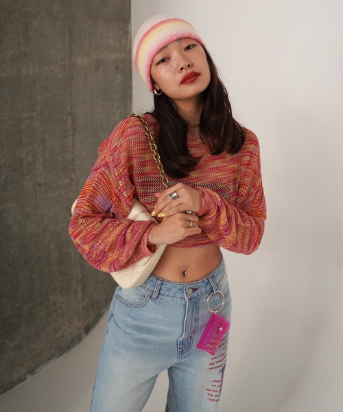 TINA:JOJUN(ティーナジョジュン)の「クリア ミニポーチ TINA:JOJUN(ポーチ・レディース・ブラウン/ピンク・F)」の9枚目の写真