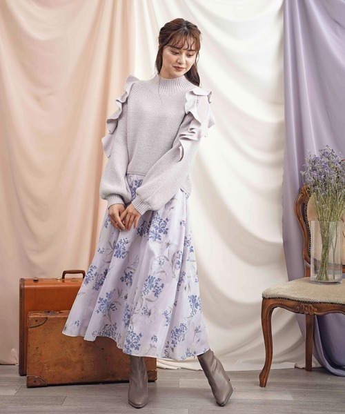 【セール】フロッキーフラワースカート（スカート）｜Noela（ノエラ）