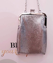 LOPASS | キラキラがま口ミニショルダーバッグ/スマホ入れ(ショルダーバッグ)