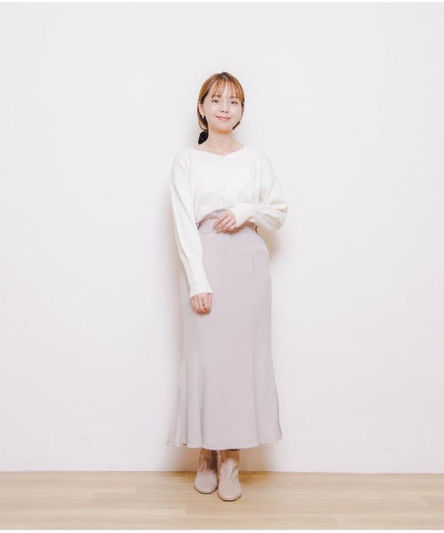 flower（フラワー）の「フラッフニットカーディガン4（カーディガン/ボレロ・レディース・ブラウン/アイボリー/ブルー/ピンク・FREE）」の13枚目の写真