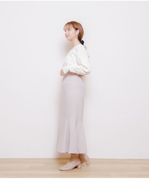 flower（フラワー）の「フラッフニットカーディガン4（カーディガン/ボレロ・レディース・ブラウン/アイボリー/ブルー/ピンク・FREE）」の16枚目の写真