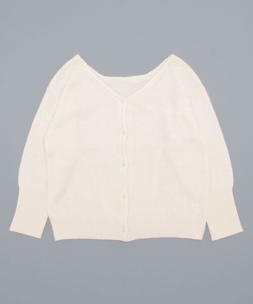 flower（フラワー）の「フラッフニットカーディガン4（カーディガン/ボレロ・レディース・ブラウン/アイボリー/ブルー/ピンク・FREE）」の18枚目の写真