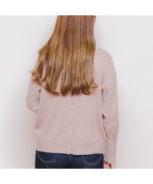 flower（フラワー）の「フラッフニットカーディガン4（カーディガン/ボレロ・レディース・ブラウン/アイボリー/ブルー/ピンク・FREE）」の22枚目の写真