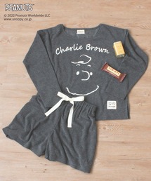 PEANUTS | 【SNOOPY】スヌーピーフェイス刺繍 パイル地ルームウェアセット(ルームウェア/パジャマ)